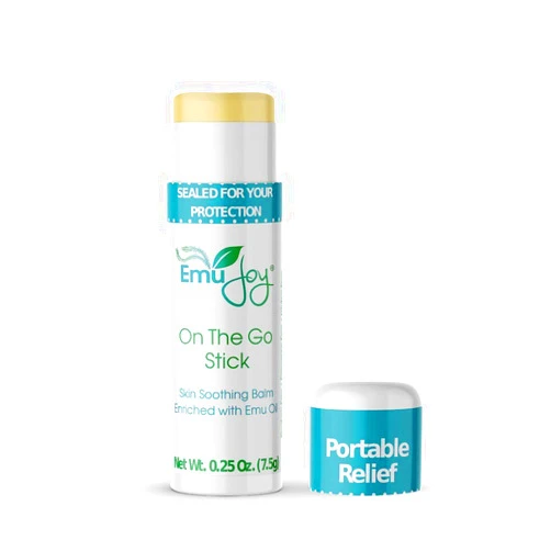 Emu Joy On The Go Anti Itch Cream Stick - Burn Cream, Bug Bite Itch Relief First Aid Stick for Scratches, Stings, Burns, from Mosquito, Bed Bugs, Bee Sting Relief & Bug Bite Cream Stick (1pk)