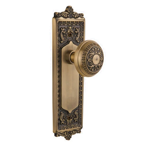 Nostalgic Warehouse Egg & Dart Door Knob With Plate