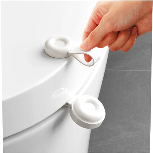 MOPMS Toilet Lid Lifter, 4 Pcs Toilet Seat Lifter Toilet Seat Handle Lifter Toilet Cover Lifter, Avoid Touching Multi-Function Handles Bathroom Accessories for Home, Office, Hotel
