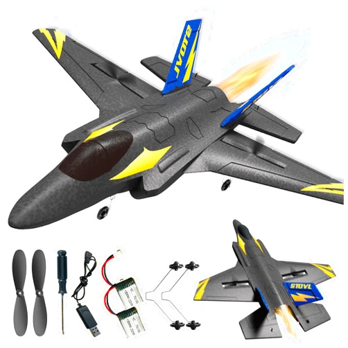 BEZGAR 4 Channel RC Plane, Drones for Adults and Kids, 6-axis Gyro Remote Control Airplane, RC Helicopter, Easy Control for Beginners Toys with Colorful LED Navigation Lights