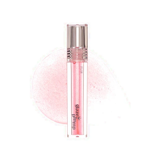 ETUDE Glaze Plumper Gloss, Aurora Pink/Lipstick, Glossy Finish, Highly Moisturizing, Glitter, Moisturizing, 1 Piece