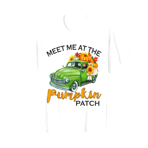 Meet Me At The Pumpkin Patch Pumpkins Pickup Truck Meet Me At The Pumpkin Patch Pickup Fall Thanksgiving Xmas T-Shirt