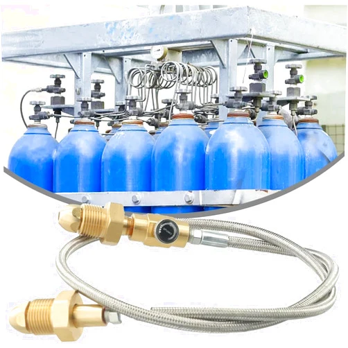 ChicBosom Transfer Adapter Hose for Argon Tanks, Inert Gas Welding Hose, Argon Meter Regulator Adapter Hose, G 5/8