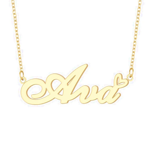 GR859C Personalized Name Necklace for Women Custom Stainless Steel Necklace with Adjustable Chain Gift for Her Wife Mother Day Birthday Christmas
