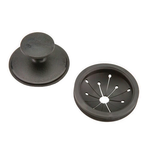 Waste King Black Disposer EZ Mount Garbage Disposal Stopper and Splash Guard for Sink Drain, 1025