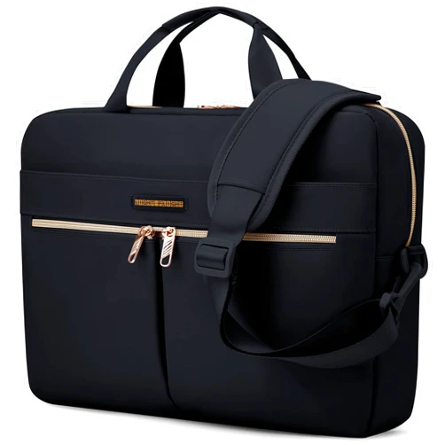 LIGHT FLIGHT 15.6/17.3 Inch Laptop Bag, Briefcase for Women, Large Laptop Case Computer Bag Office Travel Business, Nylon