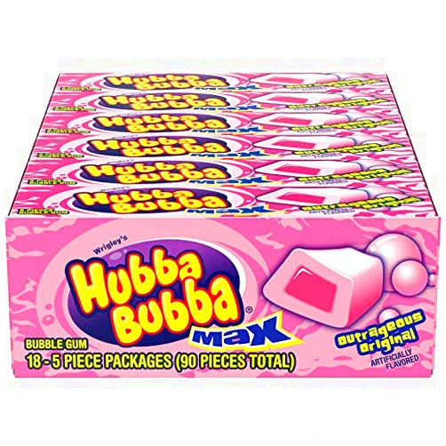 Hubba Bubba Max Outrageous Original Gum, Value 2 Pack aBvvchx( 36 Count Total )