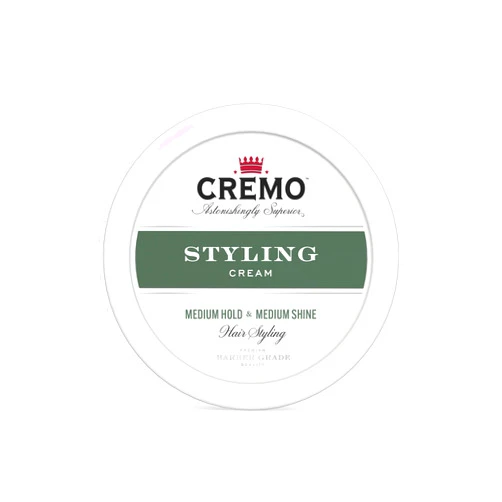 Cremo Hair Styling Cream, Barber Grade, Medium Hold, Medium Shine Hair Products, 4 Oz