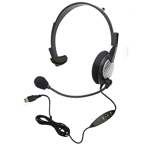 AAAPrice com Inc - Your Digital Dictation Specialists Voice Recognition USB Headset with Noise Cancelling Boom Microphone for Dragon NaturallySpeaking 15, Dragon 15 Home, Premium, Professional (Single-Sided Headset)