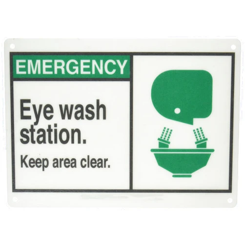 Brady 122753 Eye Wash Station Keep Clear
