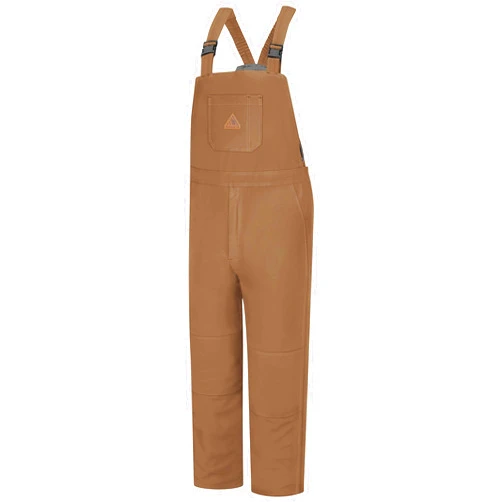 Bulwark Flame Resistant 11 oz Cotton/Nylon Excel FR ComforTouch Deluxe Insulated Bib Overall with Two Large Hip Pockets