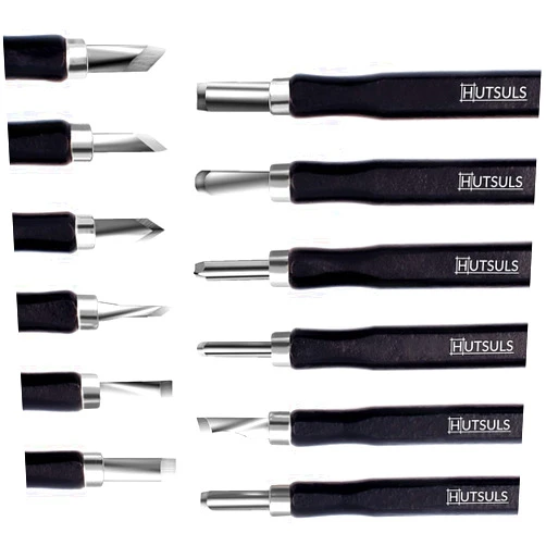 Hutsuls Wood Carving Tools Set - Easy to Use 12 pcs Mini Wood Chisel Beginner Wood Carving Kit for Adults & Kids Carving Kit Gift