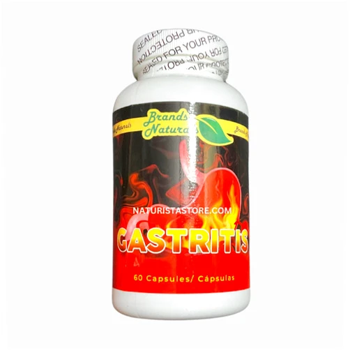 Generic Brands Naturals Gastric Ulcers (Úlceras Garstricas y Heridas) 100% Natural 60 Capsules 500MG