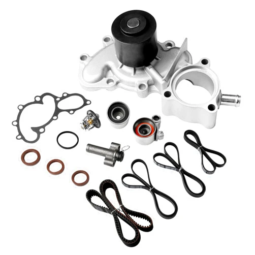 ATRACYPART Engine Timing Belt Kit with Water Pump | Compatible With 1995-2004 Toyota 4Runner, T100, Tacoma, Tundra 3.4L V6 DOHC 24V 5VZFE | Replaces# TKT-025, TKT025, TBK271