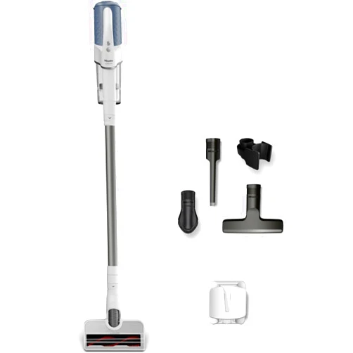 Miele Duoflex Vacuum Cleaner, Cordless and Bagless Multi-Use Flexible Stick Vacuum with Attachable MultiFloor Brush, in Brilliant White / Space Grey / Nordic Blue