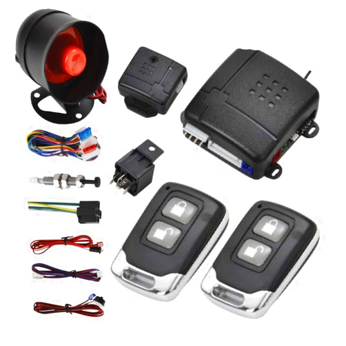 MASO Car Central Lock Universal Auto Remote Central Kit Vehicle Door Lock with Shock Sensor + Contorl Box + 2 Remote Contorl (Style 11) for Car Central Door Lock