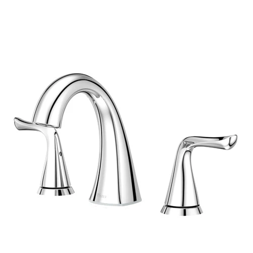 Pfister Willa Bathroom Sink Faucet, 8-Inch Widespread, 2-Handle, 3-Hole, Polished Chrome Finish, LF049MALCC