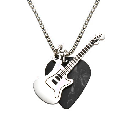 ShiQiao Spl Guitar Pick Necklace for Women Men Music Lovers Birthday Gifts for Guitar Lovers Music Necklace Musical Necklaces