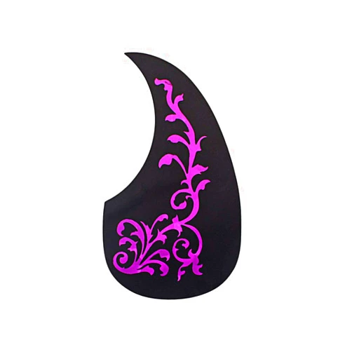 Milisten Rosy Vine Patterned Guitar Pickguard Self Adhesive Electric Guitar Pick Guard Scratch Plate for Guitar Replacement Parts 128MM