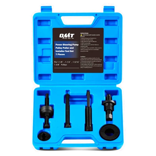 Orion Motor Tech Power Steering Pump Pulley Puller/Installer Tool Set, Pump Pulley Remover Installer Tools Compatible with Ford, GM, and Chrysler Vehicles