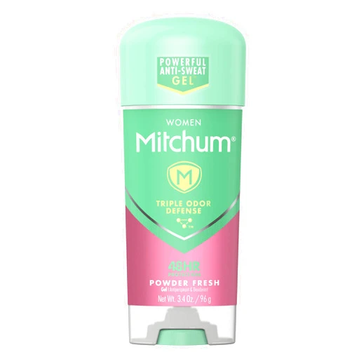 Mitchum Women Gel Antiperspirant Deodorant, Powder Fresh, 3.4oz.