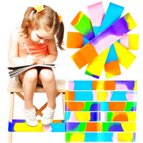Sabary 24 Pcs Chair Bands for Kids with Fidgety Feet Fidget Bands for Classroom Chairs Desk Stretch Bands Stretchy Calm Down Corner Supplies for School Kids ADHD Autism Sensory Kids,1.1 mm