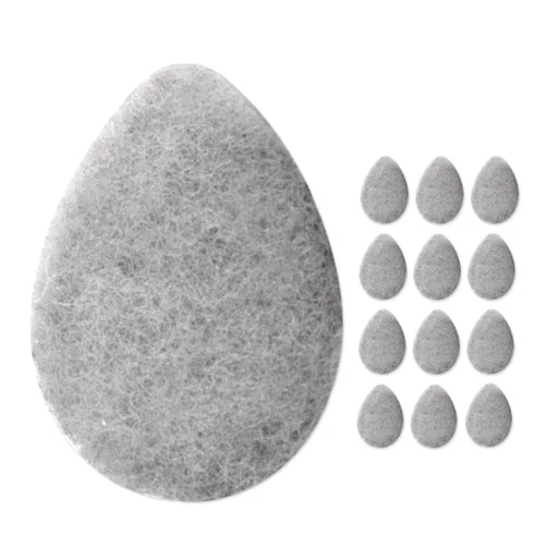 KOL Face Scrubber, Charcoal Infused Exfoliating Facial Cleansing Pads, Disposable Exfoliator Face Sponge for Daily Cleaning and Makeup Removal, 12 Count