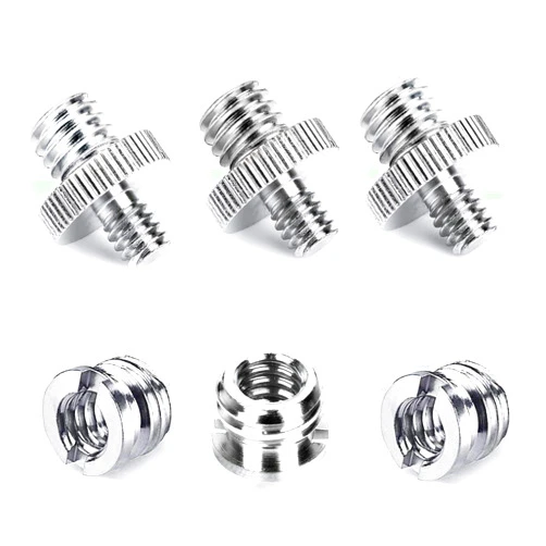 Niewalda 1/4 Inch Male to 3/8 Inch Female Tripod Screw Adapter 3/8 to 1/4 Tripod Adapter Mount Screws, Accessories for Camera/Tripod/Monopod/Light Stand