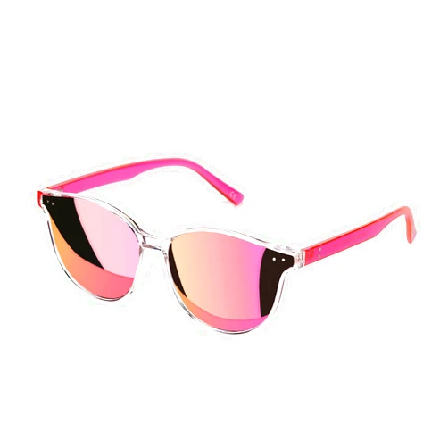 Sumato Sunglasses Womens, Cat Eye Pink Sunglasses for Women with Mirrored Trendy Lens UV400 Blocking