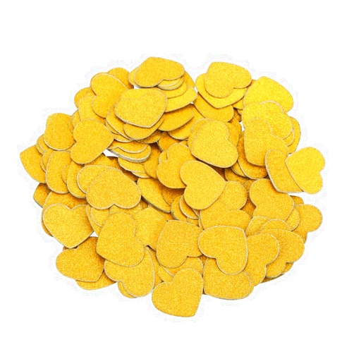 CCINEE Glitter Gold Heart Confetti for St. Valentine's Day Wedding Bachelorette Party Decoration Pack of 200