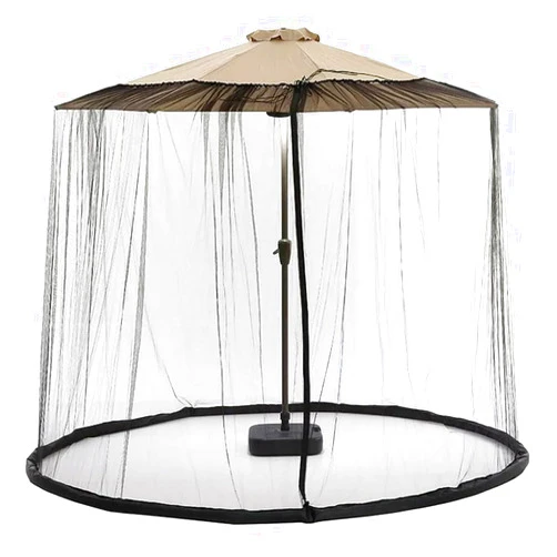 Amazing for less 2-Pack of 9ft Patio Umbrella Bug Screen w/Zipper Door and Polyester Netting