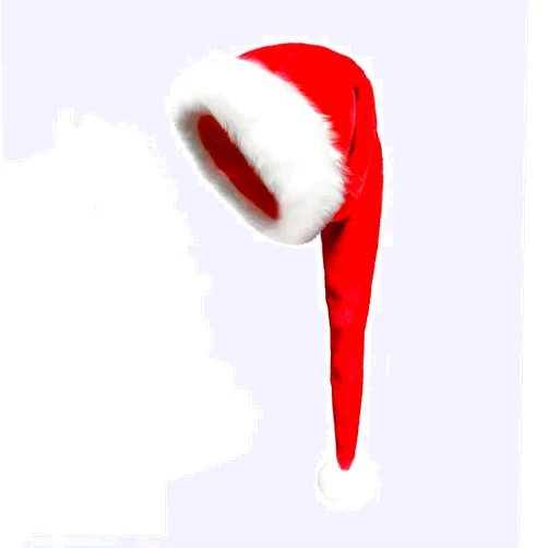 Generic Santa Hat Fancy Santa Hat Cap Thick Dress Holiday Christmas Plush Baseball Caps for New Year Festive Party Christmas