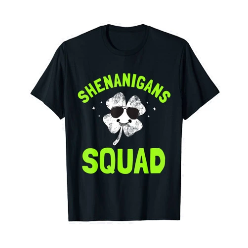 St Patrick's Day Shenanigans Squad Outfit By Mj Funny shenanigans squad for St Patricks day costume T-Shirt
