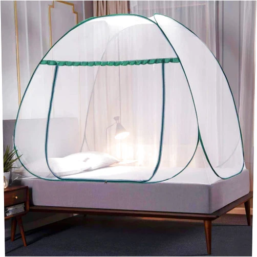 BIHOOA Mosquito net, no Installation heightened yurt Mosquito net, Suitable for Double/Single Bed, Perfect for Home (Color : D, Size : 120 * 195CM)