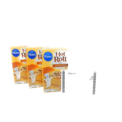 JFS Pillsbury Hot Roll Mix Bundle - 3 x 16 Oz Boxes of Pillsbury Speciality Hot Roll Mix, Hot Roll Mix Pillsbury, Bundled with JFS Recipe Card