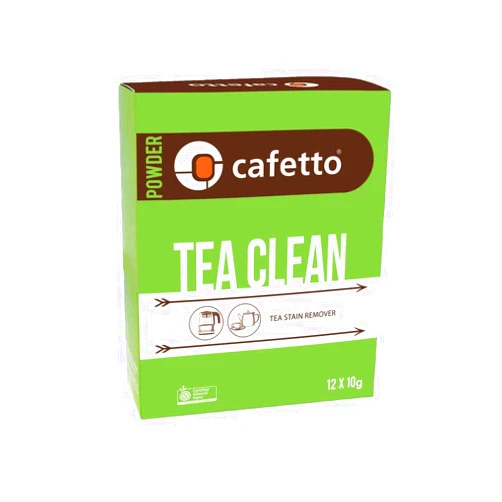 Cafetto Organic Tea Maker Cleaner Pack of 12x10g Sachets – Coffee and Tea Stain Remover - Cleaner for Breville, Keurig, Delonghi, Nespresso and Other Brands Teapots and Tea Cups - Descaling Solution
