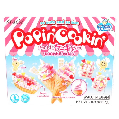 Kracie Popin' Cookin' DIY Candy Cake Kit, No Bake, 0.9 Ounces (Pack Of 1)