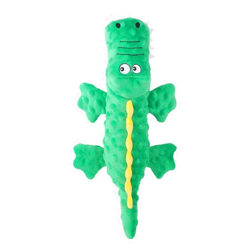 OPSJQXSQ Durable Large Breed Dog Toy, Crocodile Plush Dog Toy, Chew-Resistant Dog Toy, Suitable for Large, Small, and Medium Dogs (Crocodile), Green