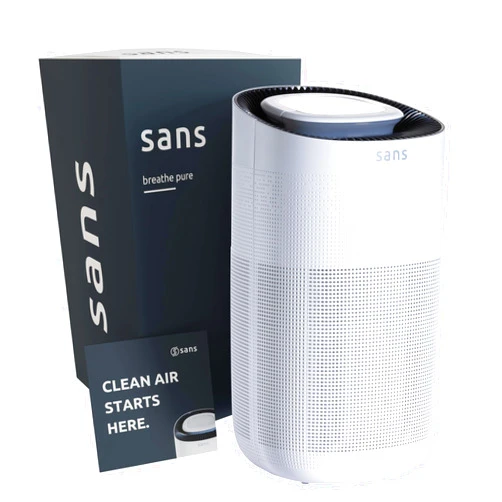 Sans HEPA 13 Air Purifier - White - 1560ft² Ultra-Quiet Home Air Purifier, Pre-Filter, Activated Carbon, UV-C Light, Protect from Odors, Smoke, Pollutants, Allergens, Dust, Dander, Harmful Chemicals