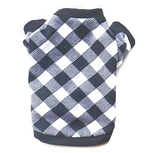 PIXRIY Warm Dog Sweater, Soft Fleece Puppy Clothes Doggie Shirt Winter Outfits Sweatshirt for Small Pets Dogs Cats Chihuahua Teddy Pup Yorkshire (Small, Black White)