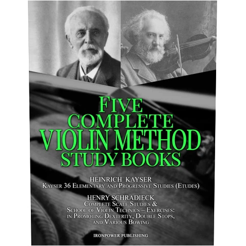 By Ironpower Publishing (Author) Kayser 36 Elementary and Progressive Studies (Etudes), Schradieck Complete Scale Studies & School of Violin Technics – Exercises:- in Promoting ... STUDY BOOKS (Singing & Musical Lessons)
