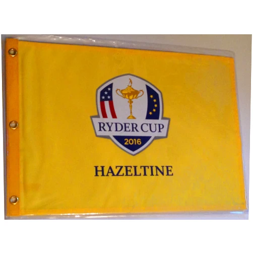 Inkster Sports 2016 Ryder Cup Hazeltine flag yellow golf pga