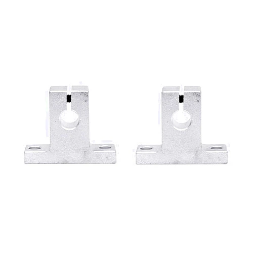 FKG SK8 Aluminum Linear Motion Rail Clamping Guide Support for 8mm Diameter Shaft, Set of 2