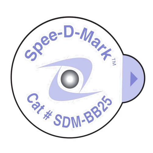 PDC Healthcare Spee-D-Mark SDM-BB25 Mammography Skin Marker Nipple Radiopaque, 2.5 mm Size (Box of 100)