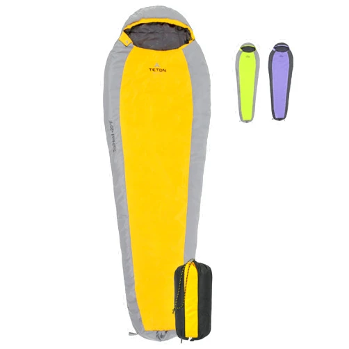 TETON Sports Teton 20F and 5F Degree Sleeping Bag; Lightweight, Warm Weather Mummy Sleeping Bags for Adults and Kids, Camping, Backpacking, Hiking