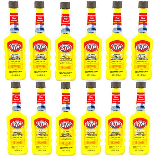 STP Water Remover, All Season Cleaner for Cars & Truck, Bottles, 5.25 Fl Oz, Pack of 12, 78572-12PK