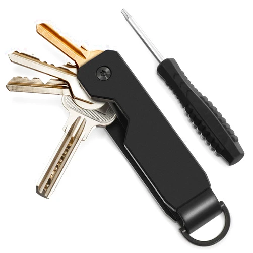 PACKOVE Compact Key Organizer Silent Key Organizer Compact Key Holder Minimalist Key Case Key Organizer Key Chain for Keychain Secures