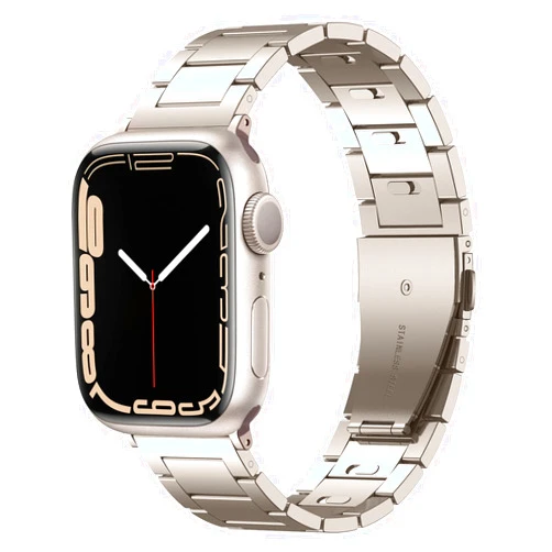 STARGOGO Upgraded No Tools Needed Stainless Steel Link Bracelet Compatible with Apple Watch Band 49454442mm 414038mm,Quick Release Adjustable Business Solid Metal Watch Strap for iWatch Strap