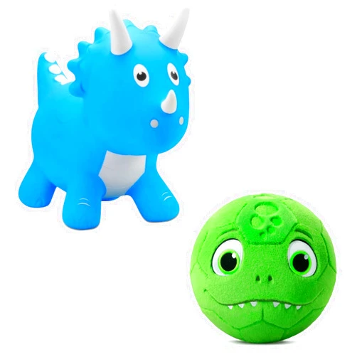 VangeBow Dinosaur Bouncy Animal & Dinosaur Indoor Soccer Ball