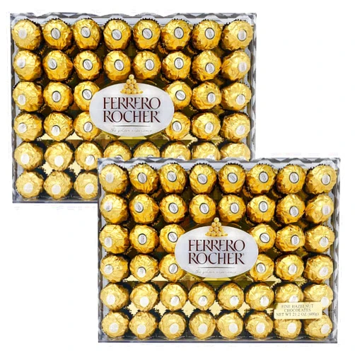 Ready Set Gourmet Ferrero Rocher, Diamond Halloween Value Pack - Fancy Looking, Good Taste, Great for Parties and Special Occasions - Delicious Creamy Hazelnut Filling - 2 Pack (48 ct Each), Total 96